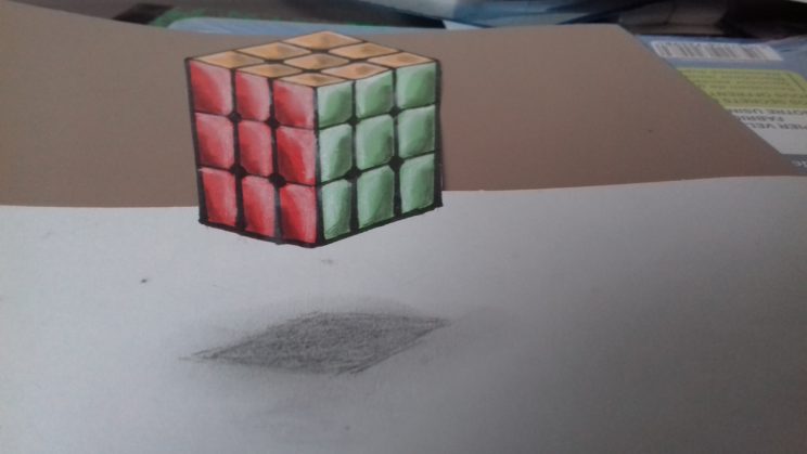 Illusion d'optique, Rubik's cube